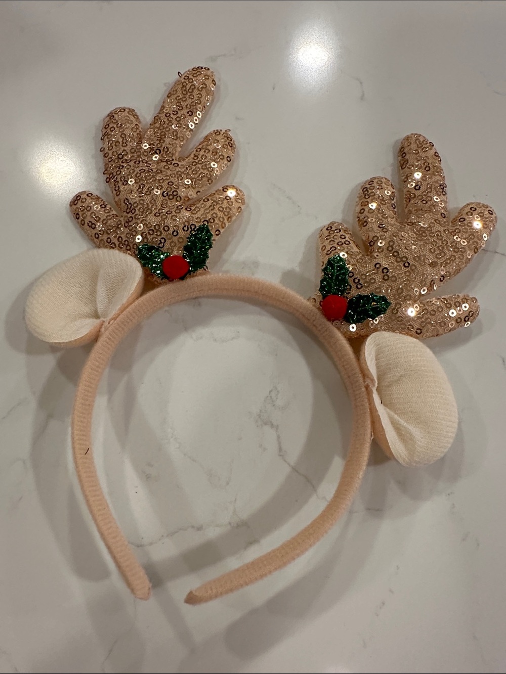Free Holiday Reindeer Ears Headband
